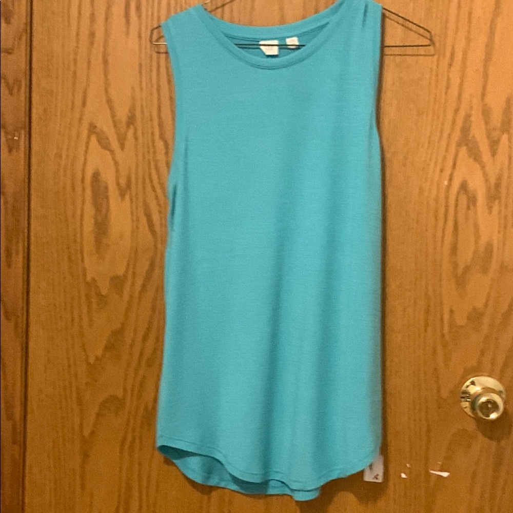 Sleeveless Turquoise Women's Top